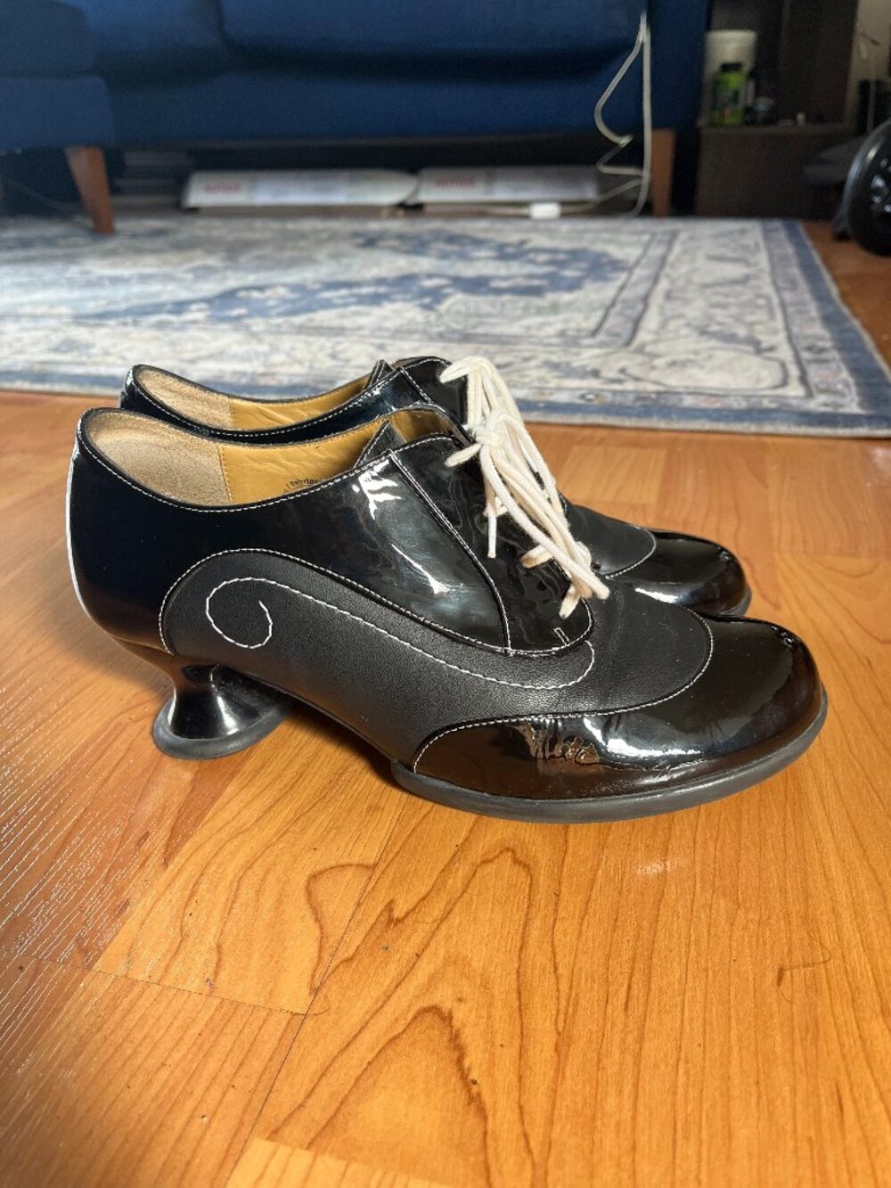 Black Lace-up Fluevog Heels Size 11